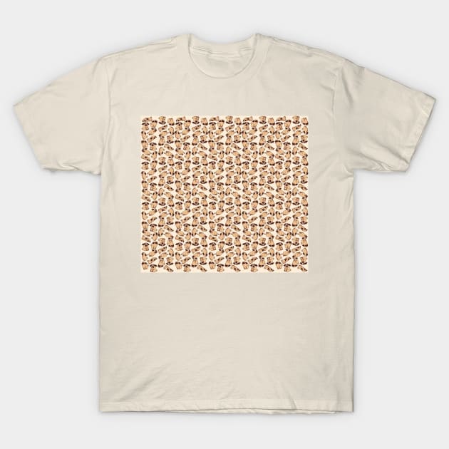 Pug Love Pattern T-Shirt by SaganPie